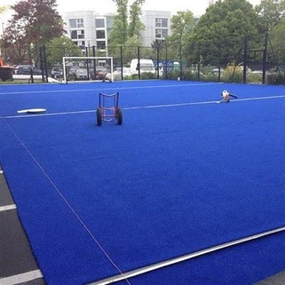 Blå kunstgræs til paddle tennisbane
